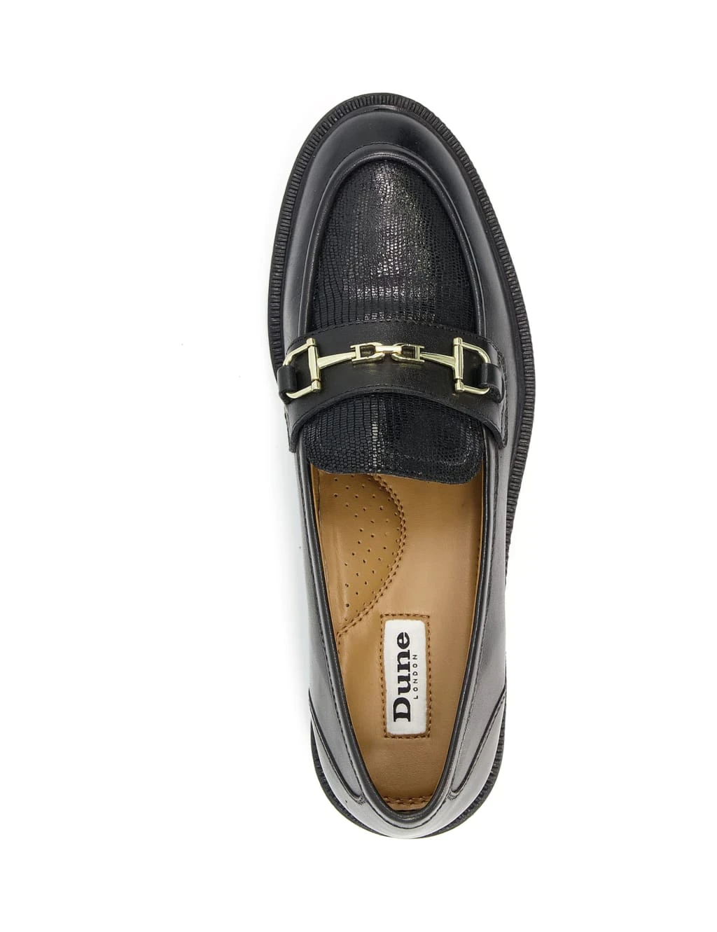 Dune London Leather Bar Trim Flat Loafers 3 Dune London Leather Bar Trim Flat Loafers - Image 3