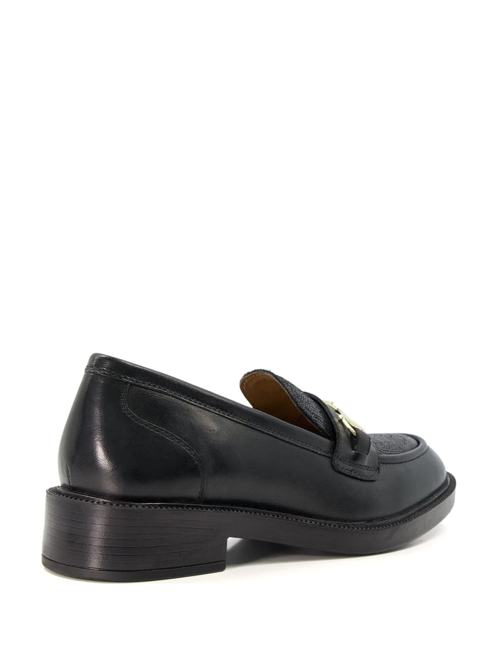 Dune London Leather Bar Trim Flat Loafers 4 Dune London Leather Bar Trim Flat Loafers - Image 4