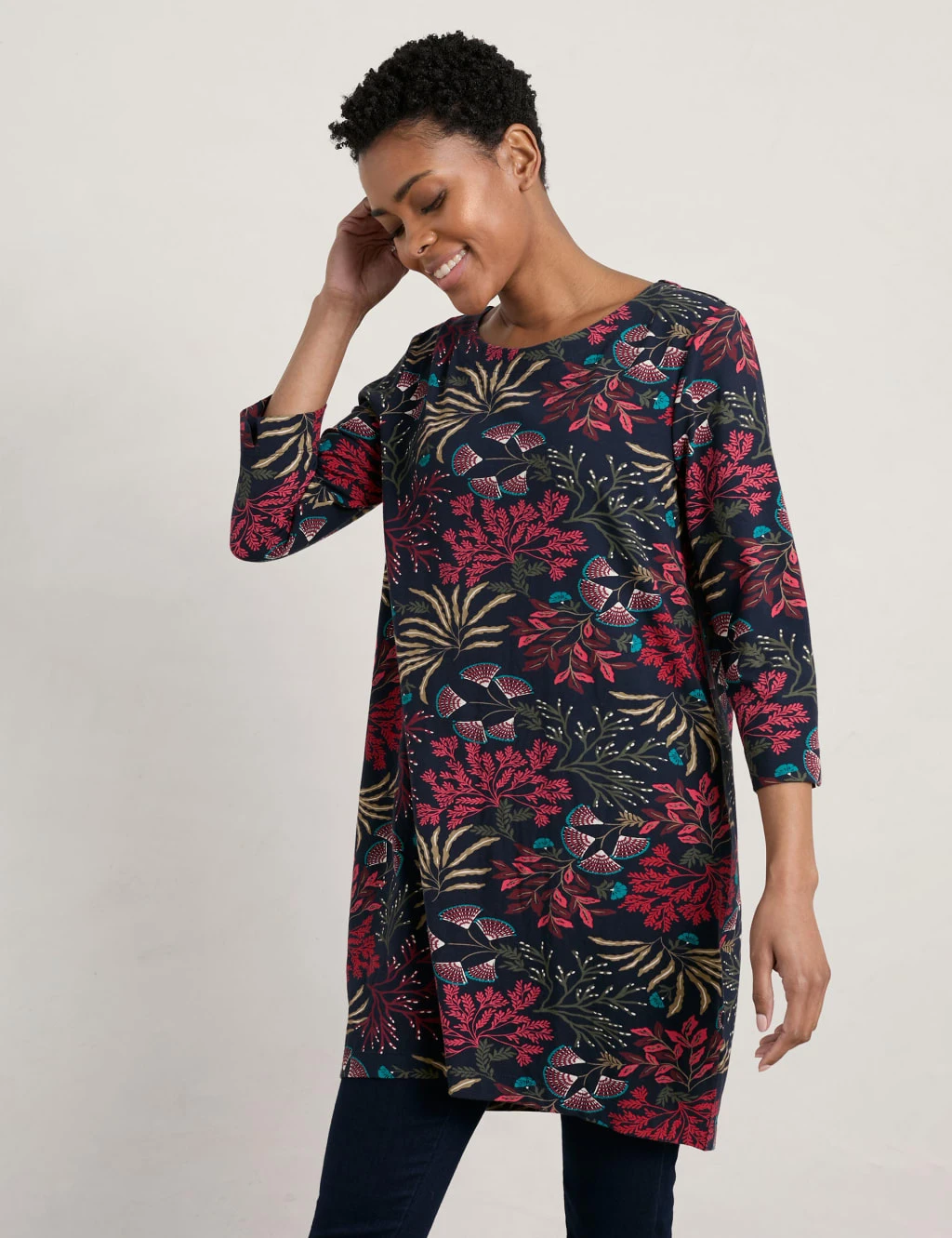 Cotton Rich Printed Tunic 3 Cotton Rich Printed Tunic - Image 3