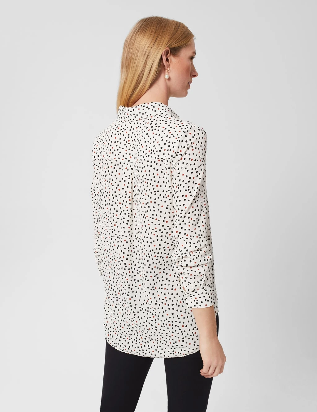 Polka Dot Collared Shirt 5 Polka Dot Collared Shirt - Image 5