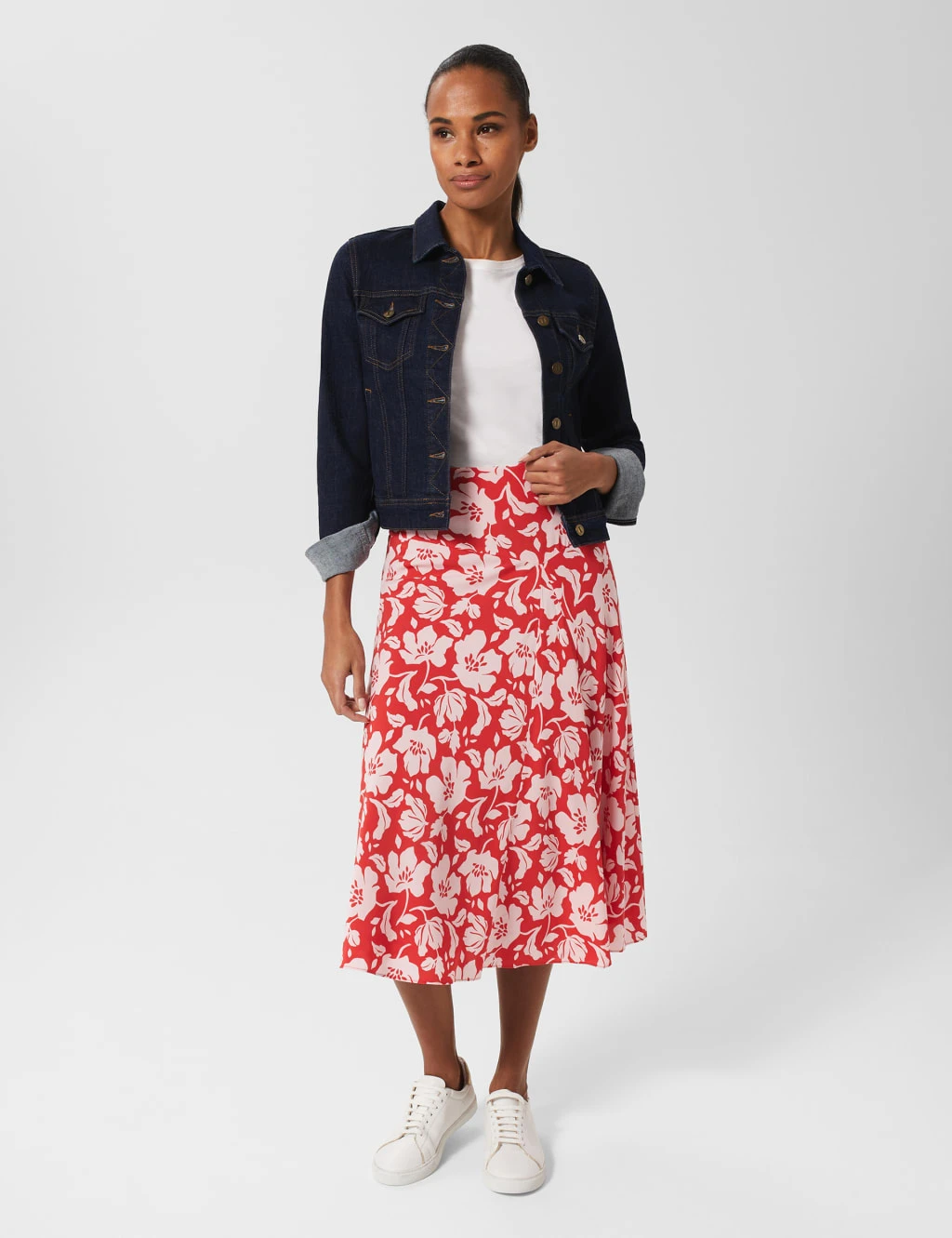 Floral Midi A-Line Skirt 6 Floral Midi A-Line Skirt - Image 6