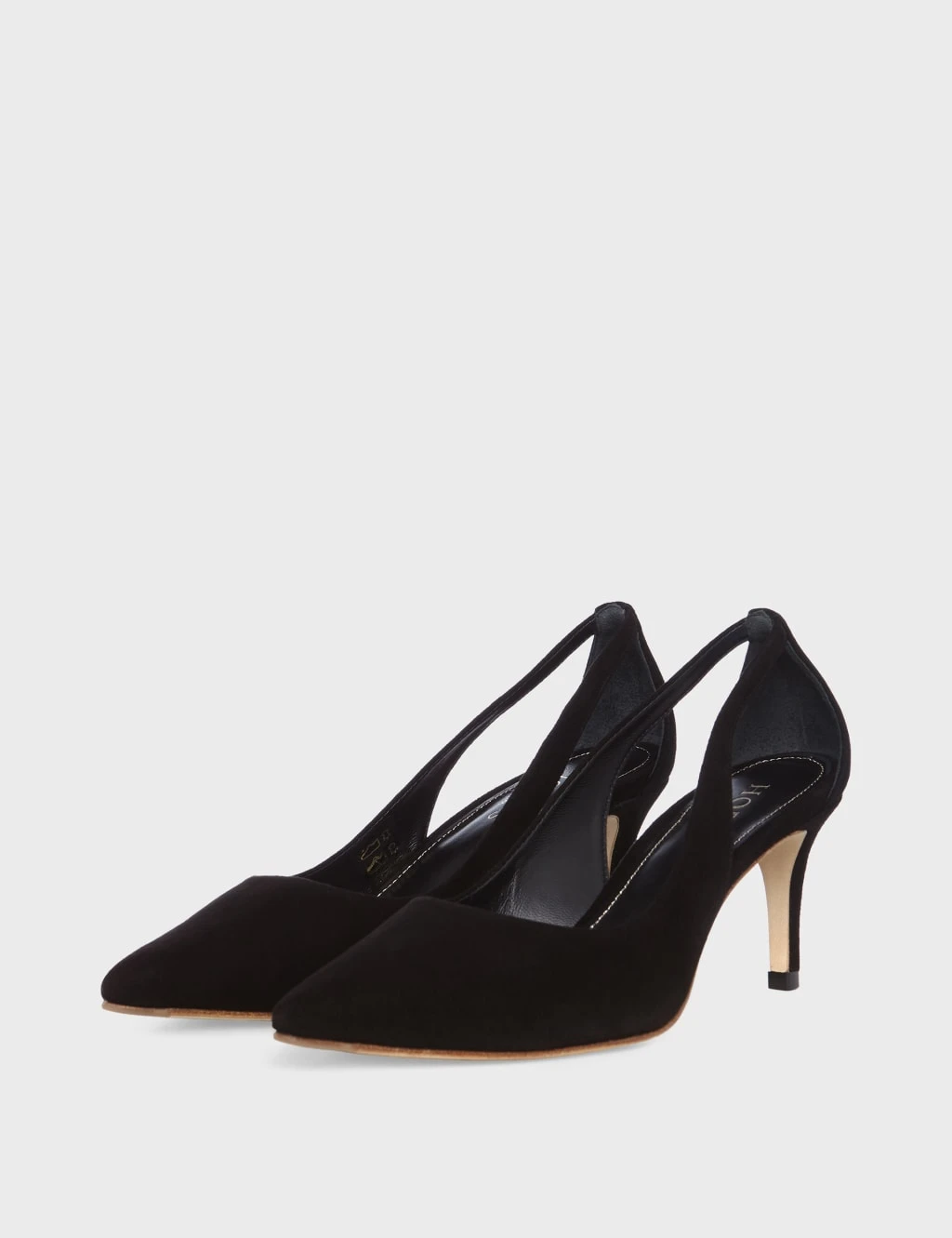 Suede Kitten Heel Pointed Court Shoes 2 Suede Kitten Heel Pointed Court Shoes - Image 2