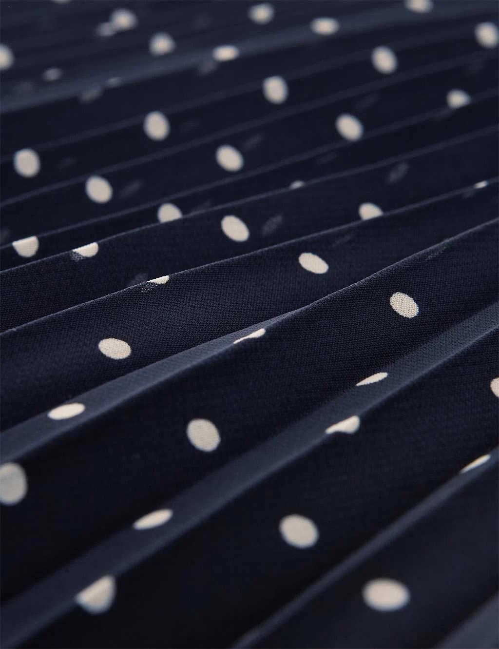 Polka Dot Pleated Midi A-Line Skirt 5 Polka Dot Pleated Midi A-Line Skirt - Image 5