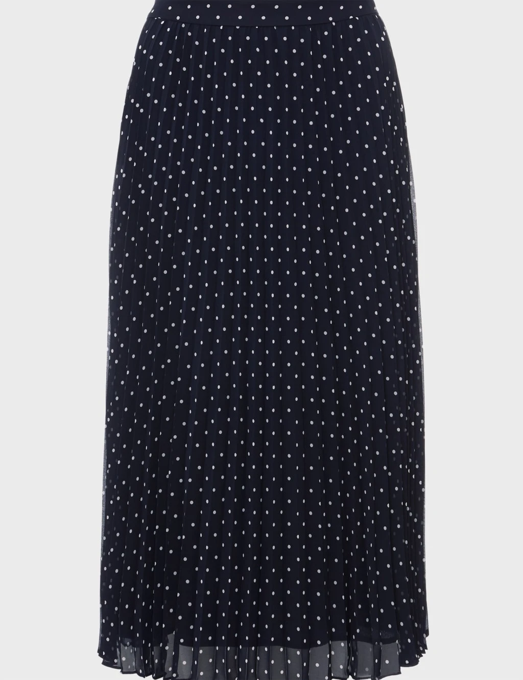 Polka Dot Pleated Midi A-Line Skirt 2 Polka Dot Pleated Midi A-Line Skirt - Image 2