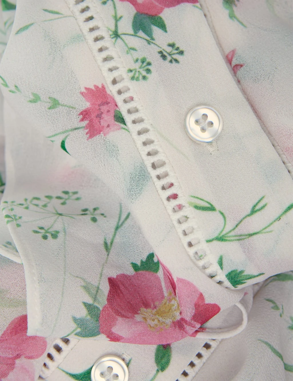 Floral V-Neck Ruffle Blouse 6 Floral V-Neck Ruffle Blouse - Image 6