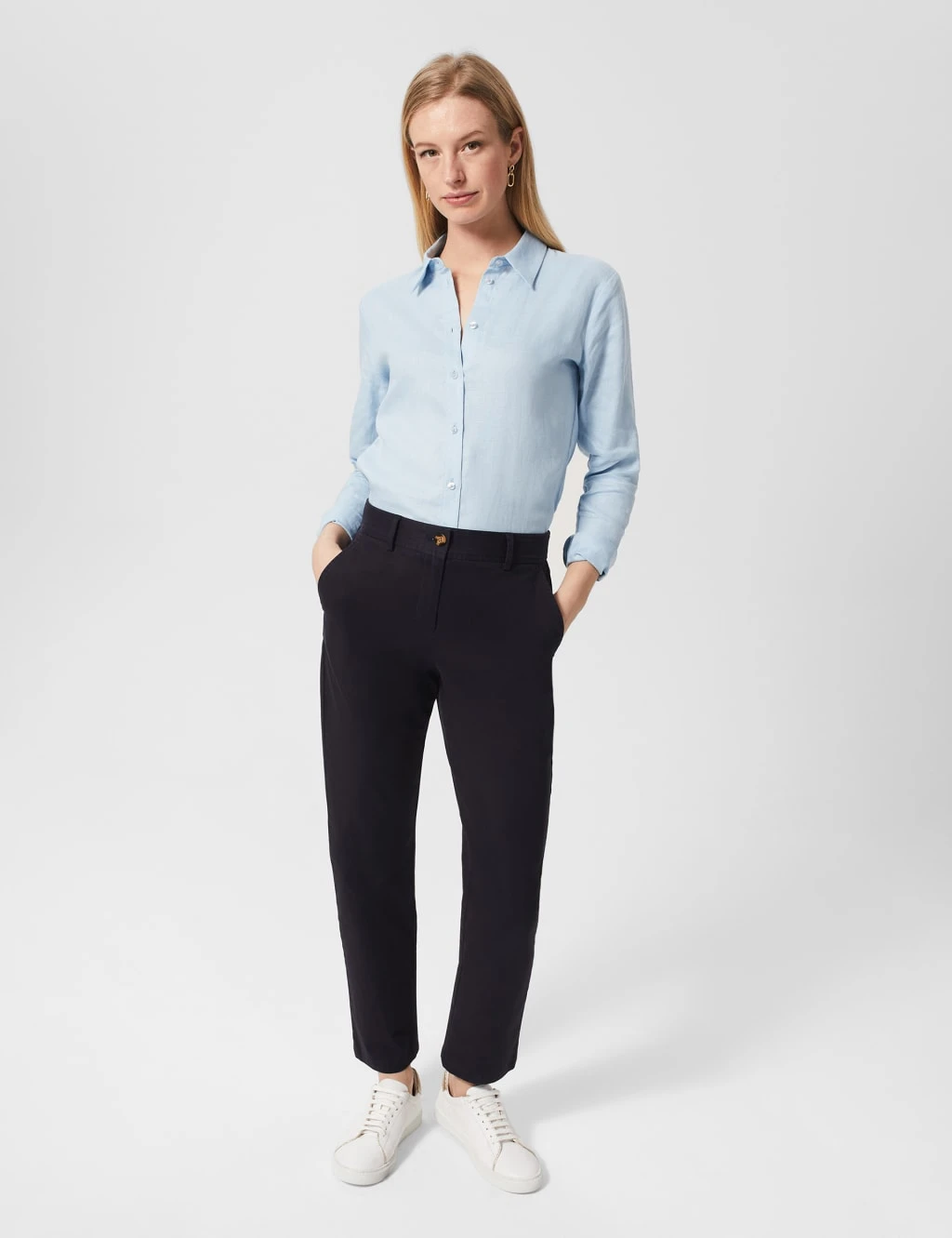 Pure Linen Collared Button Through Shirt 6 Pure Linen Collared Button Through Shirt - Image 6