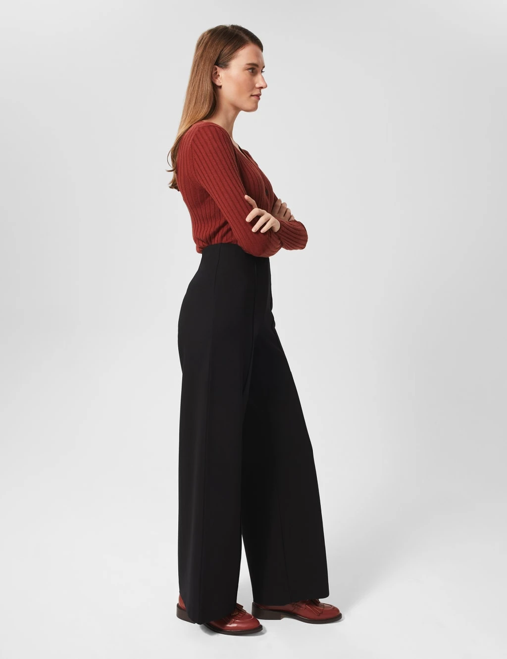 Seam Detail Wide Leg Trousers 4 Seam Detail Wide Leg Trousers - Image 4