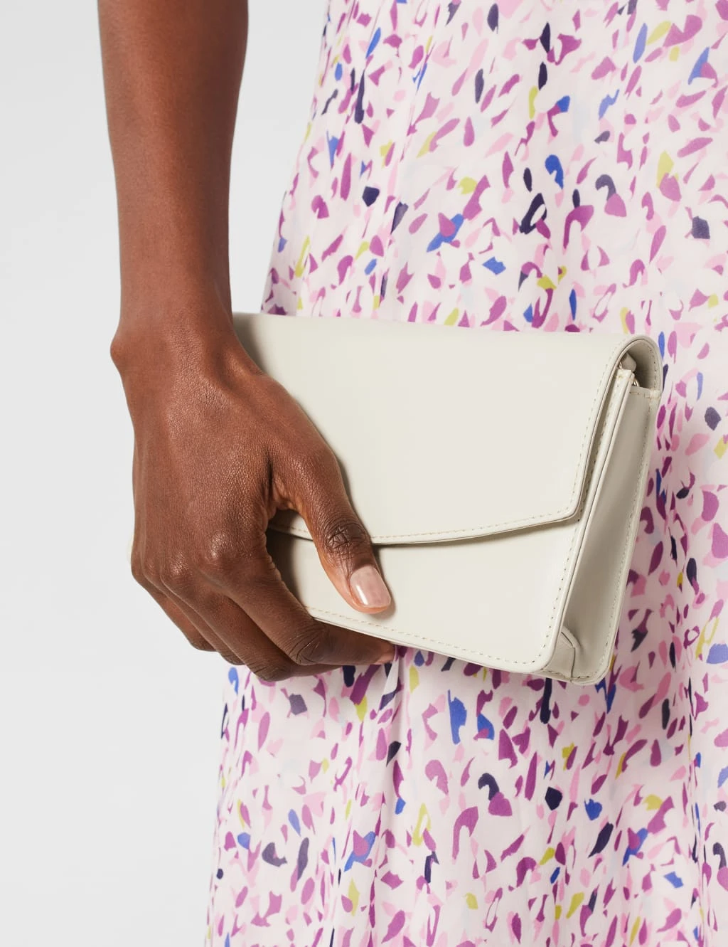 Suede Cross Body Clutch Bag 3 Suede Cross Body Clutch Bag - Image 3