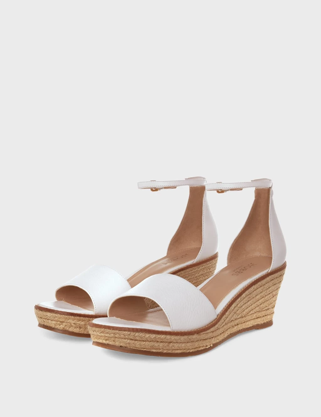 Leather Wedge Open Toe Espadrilles 3 Leather Wedge Open Toe Espadrilles - Image 3