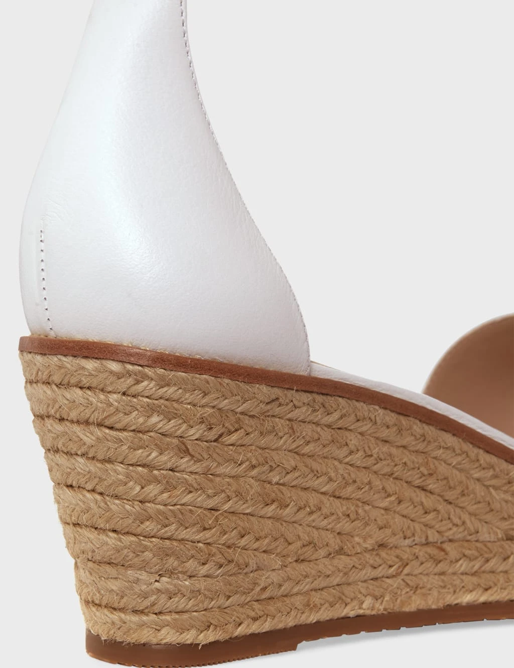 Leather Wedge Open Toe Espadrilles 5 Leather Wedge Open Toe Espadrilles - Image 5