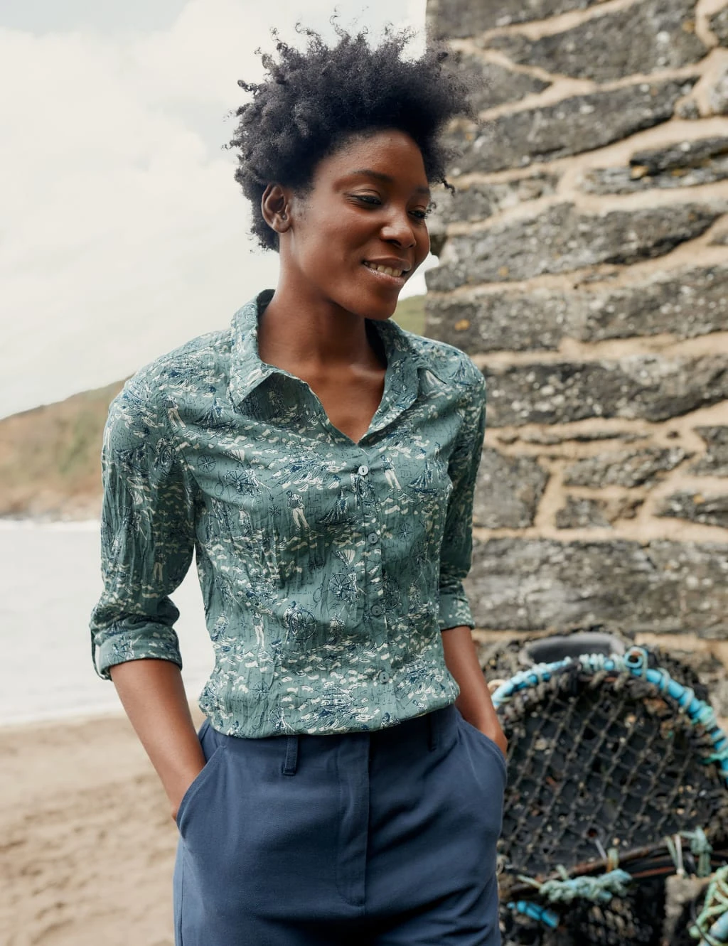 Organic Cotton Printed Long Sleeve Shirt 4 Organic Cotton Printed Long Sleeve Shirt - Image 4