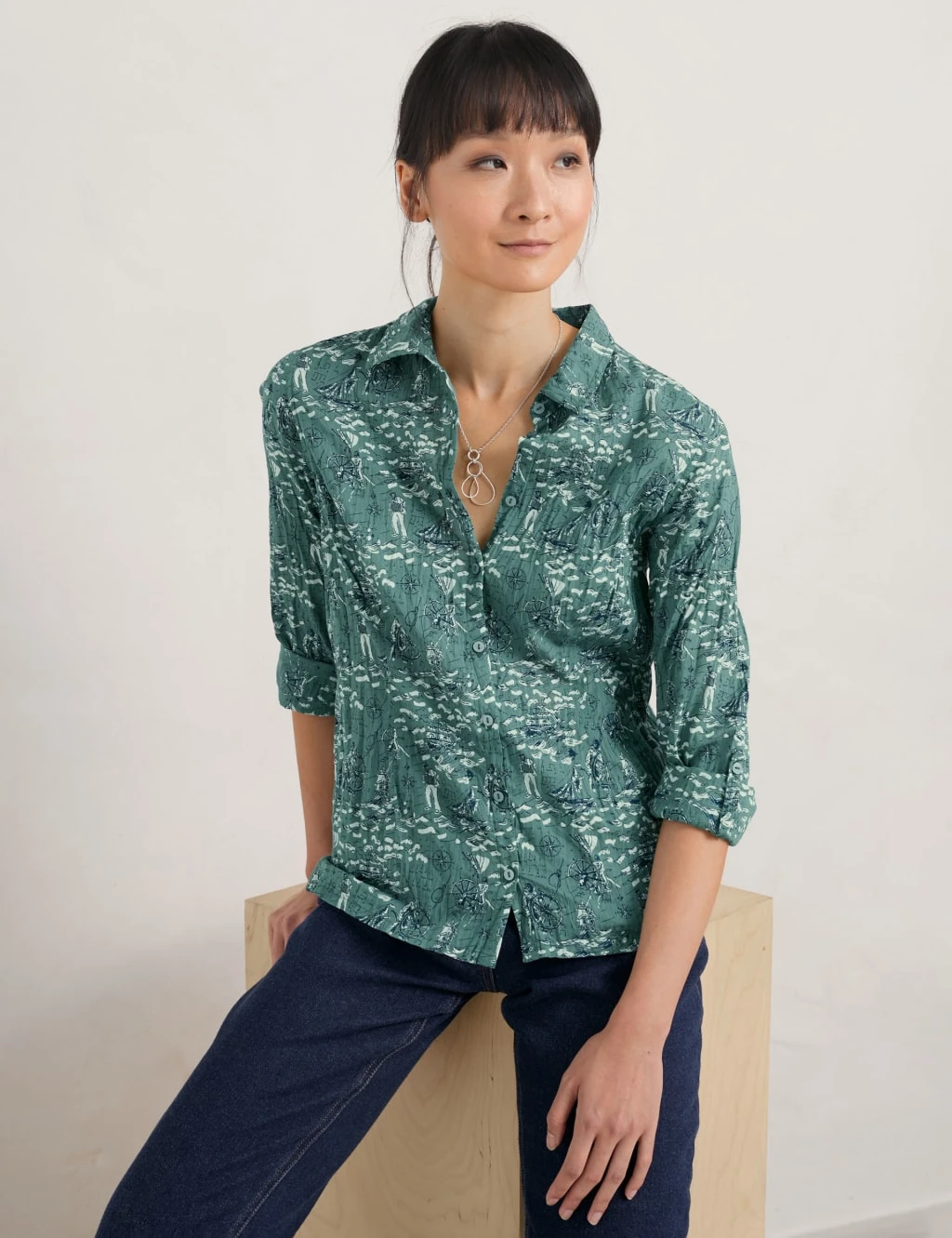 Organic Cotton Printed Long Sleeve Shirt 5 Organic Cotton Printed Long Sleeve Shirt - Image 5