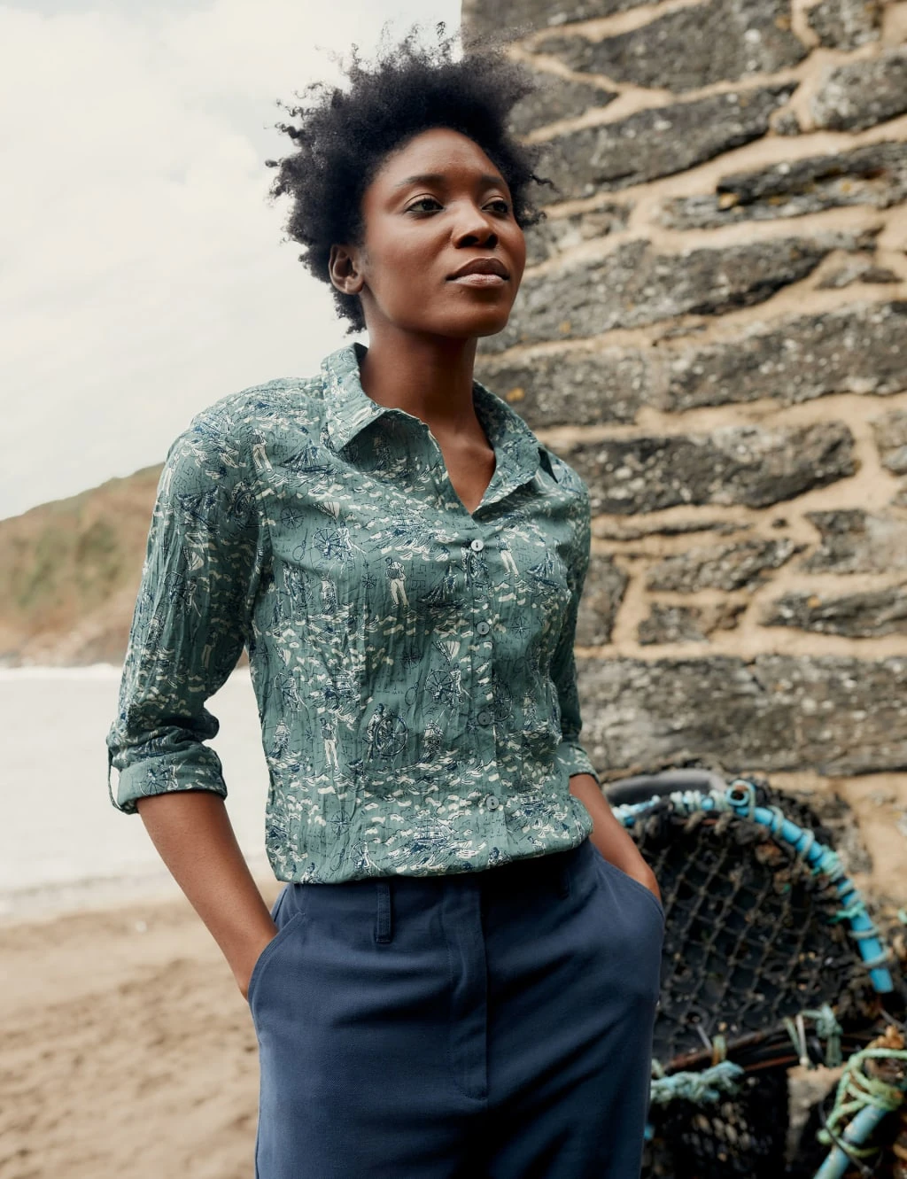 Organic Cotton Printed Long Sleeve Shirt 6 Organic Cotton Printed Long Sleeve Shirt - Image 6