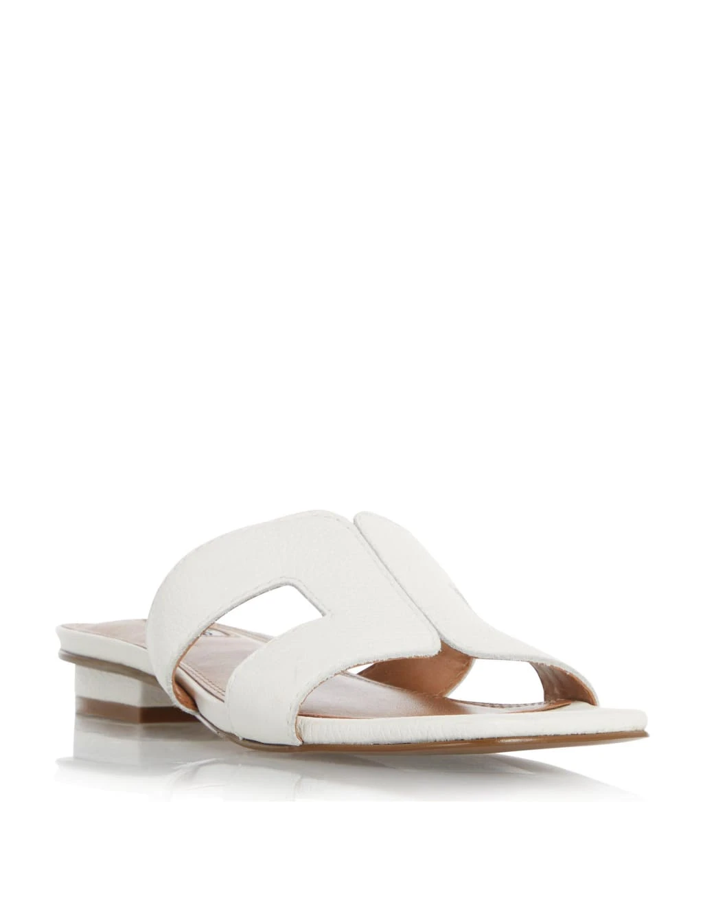 Dune London Leather Block Heel Sliders 2 Dune London Leather Block Heel Sliders - Image 2