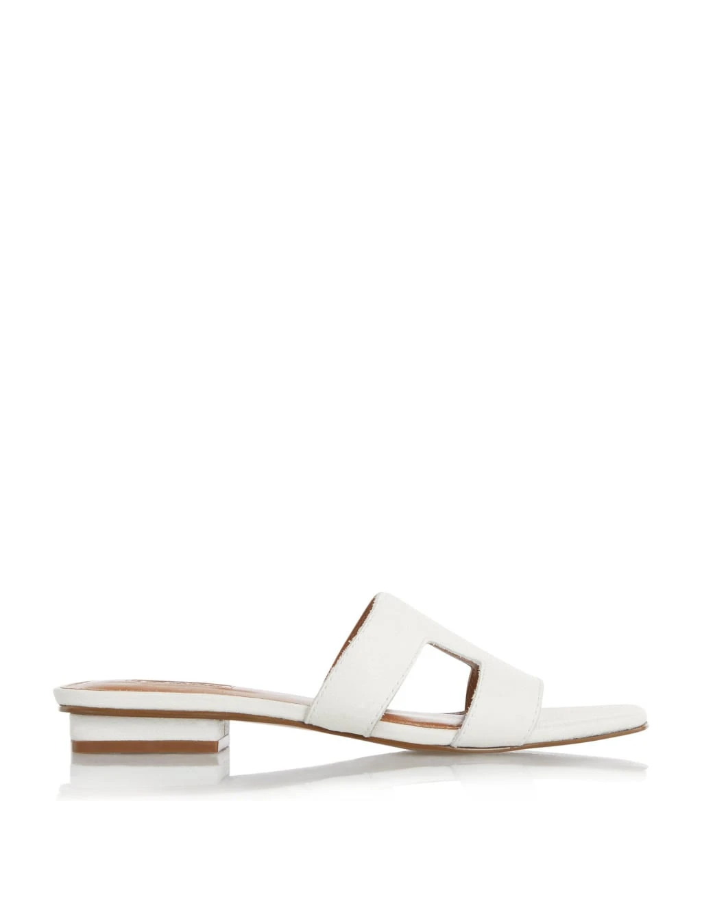 Dune London Leather Block Heel Sliders 1 Dune London Leather Block Heel Sliders