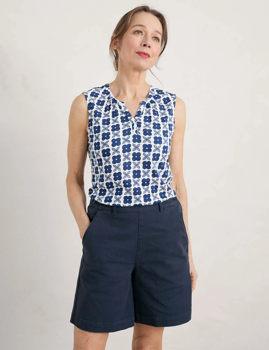 Organic Cotton Floral Vest 3 Organic Cotton Floral Vest - Image 3