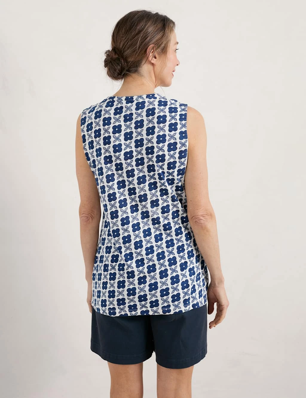 Organic Cotton Floral Vest 4 Organic Cotton Floral Vest - Image 4