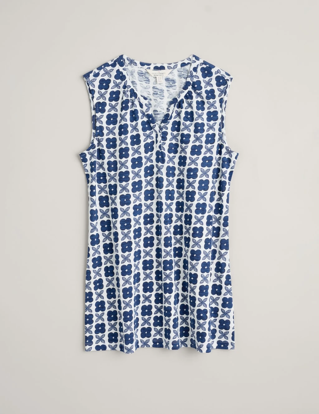 Organic Cotton Floral Vest 2 Organic Cotton Floral Vest - Image 2