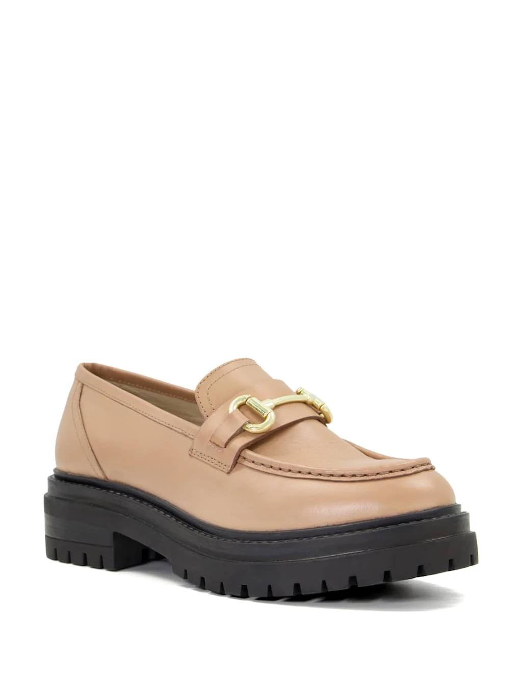 Dune London Leather Chunky Bar Flat Loafers 2 Dune London Leather Chunky Bar Flat Loafers - Image 2