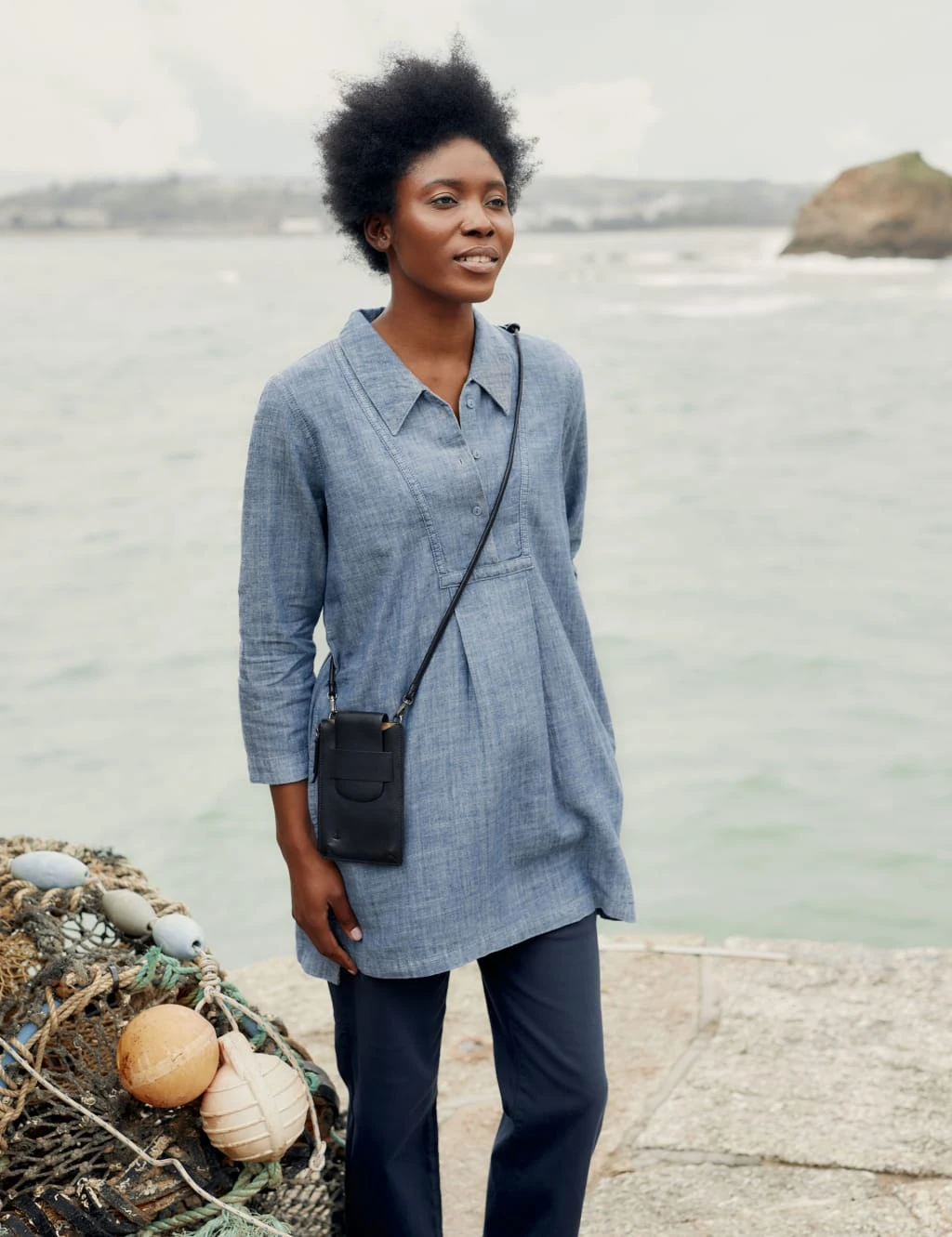 Organic Cotton Collared Tunic 1 Organic Cotton Collared Tunic