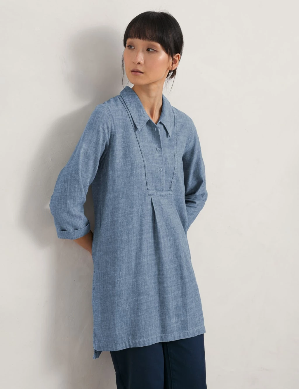 Organic Cotton Collared Tunic 3 Organic Cotton Collared Tunic - Image 3