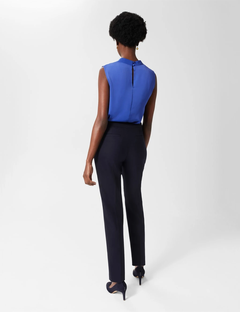 Wool Blend Tapered Ankle Grazer Trousers 3 Wool Blend Tapered Ankle Grazer Trousers - Image 3