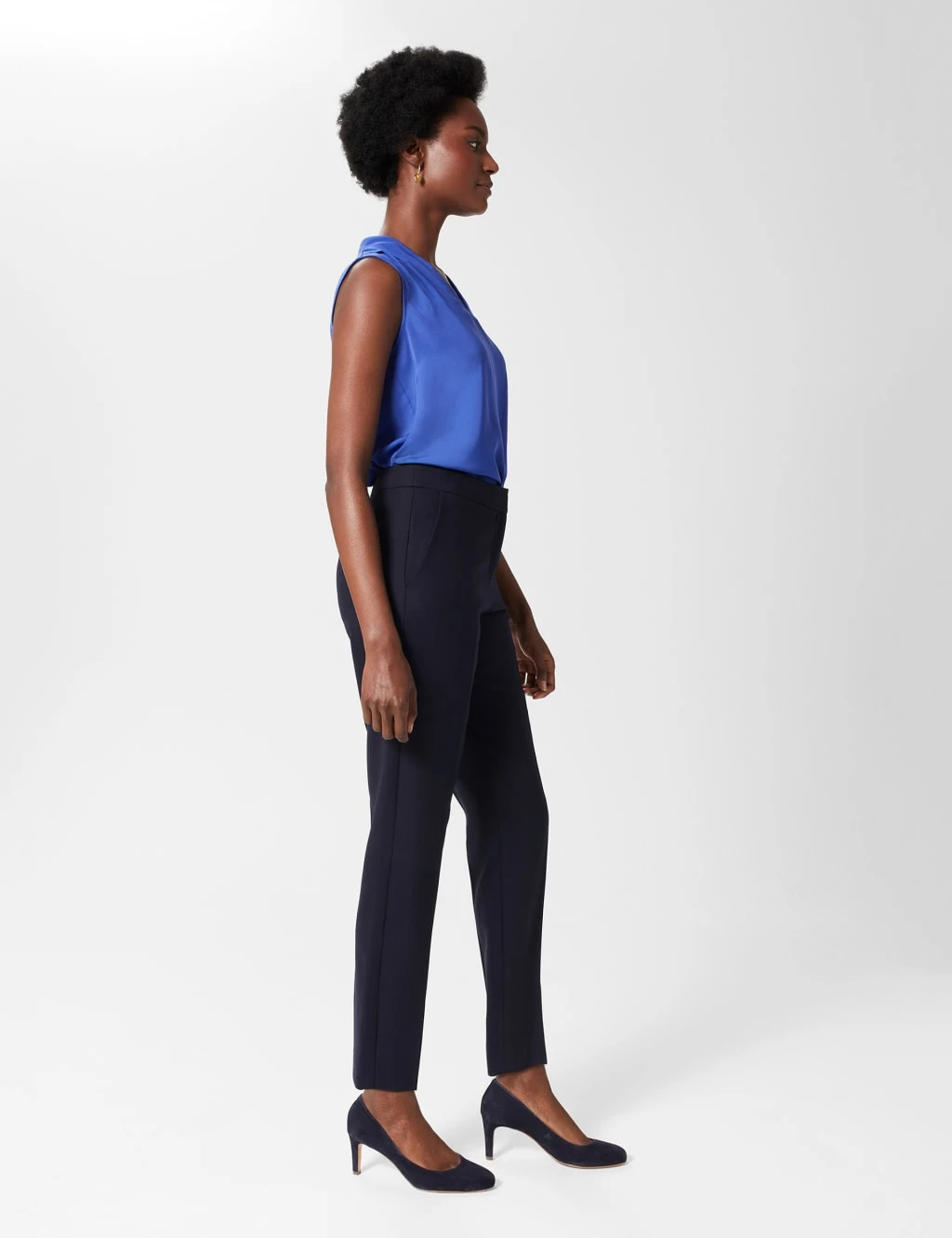 Wool Blend Tapered Ankle Grazer Trousers 5 Wool Blend Tapered Ankle Grazer Trousers - Image 5