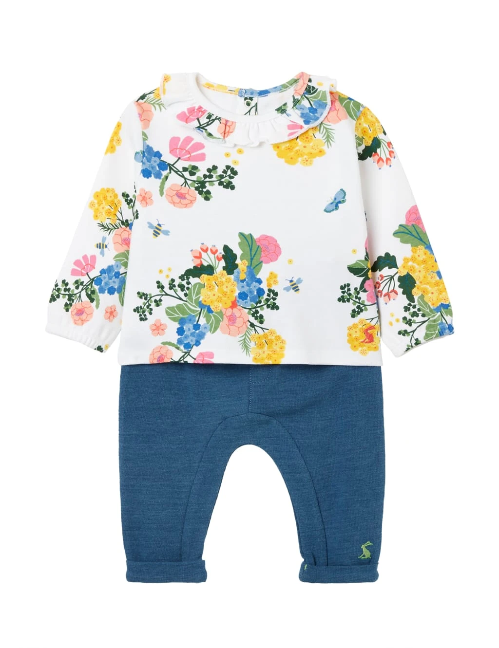 Joules 2pc Cotton Rich Floral Outfit (0 Mths - 2 Yrs) 1 Joules 2pc Cotton Rich Floral Outfit (0 Mths - 2 Yrs)