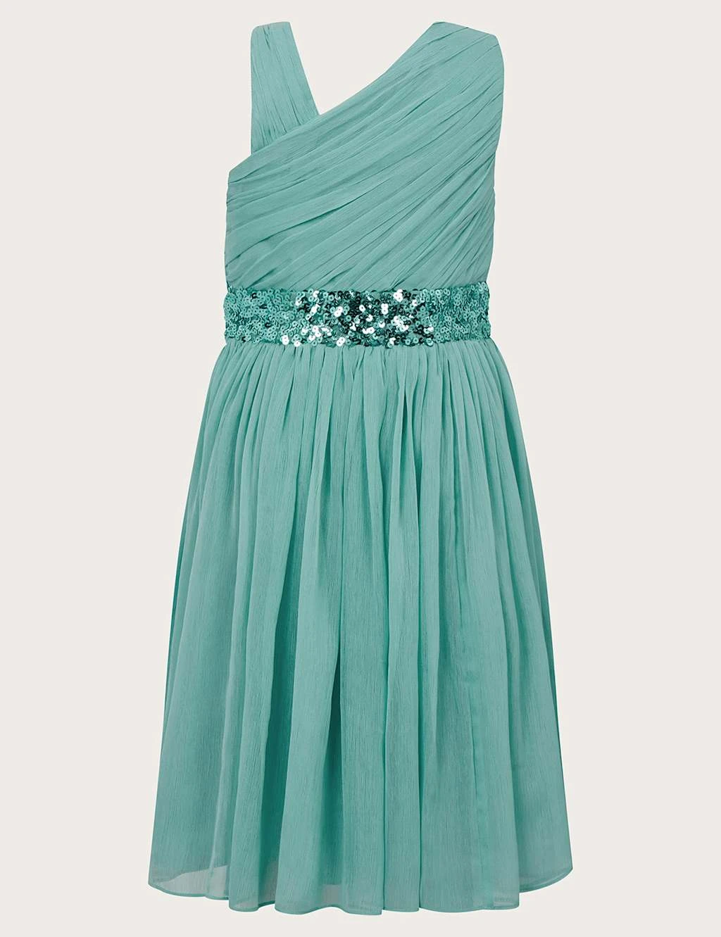 MONSOON Sequin Chiffon Occasion Dress (3-13 Yrs) 2 MONSOON Sequin Chiffon Occasion Dress (3-13 Yrs) - Image 2