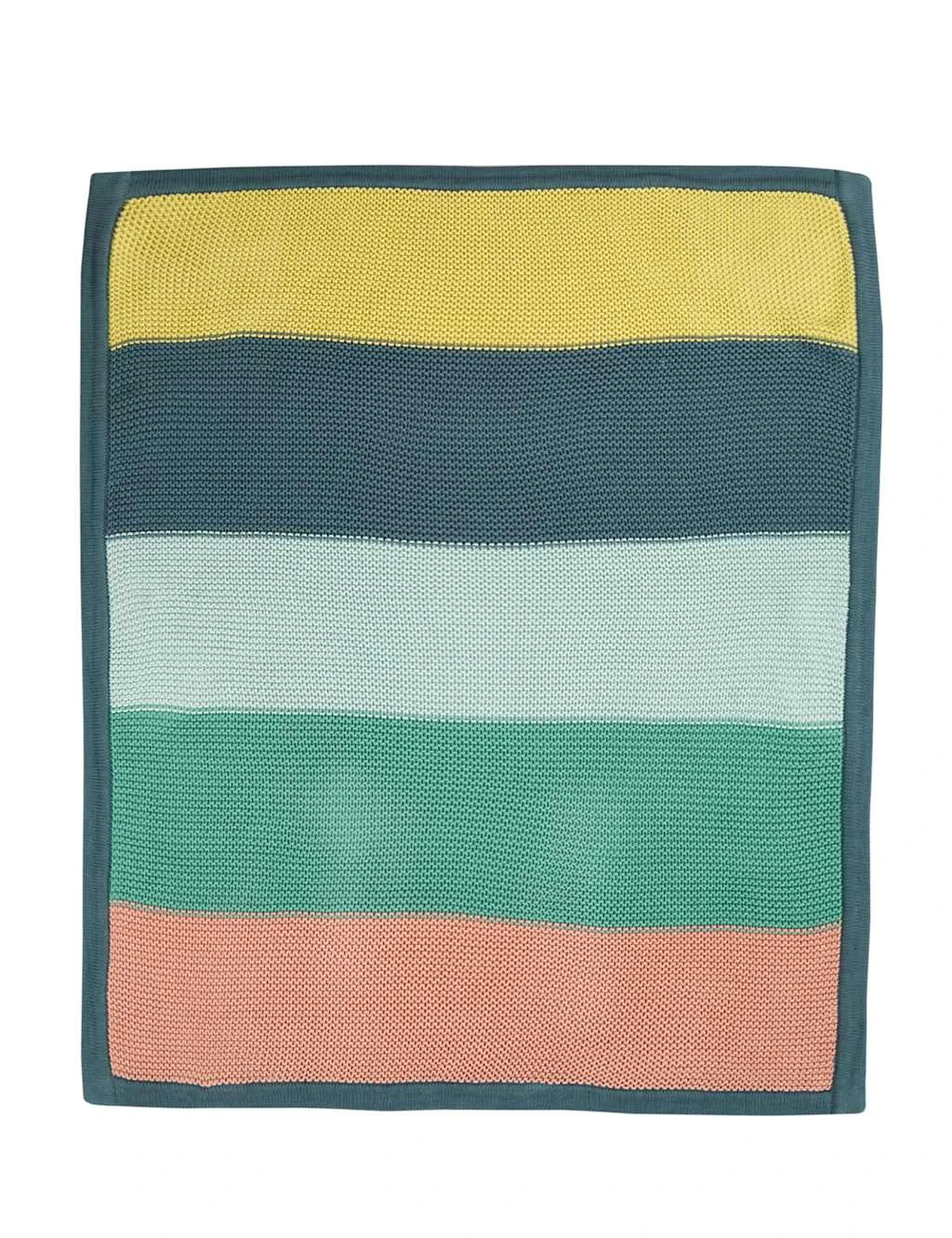 Frugi Organic Cotton Knitted Rainbow Shawl 1 Frugi Organic Cotton Knitted Rainbow Shawl