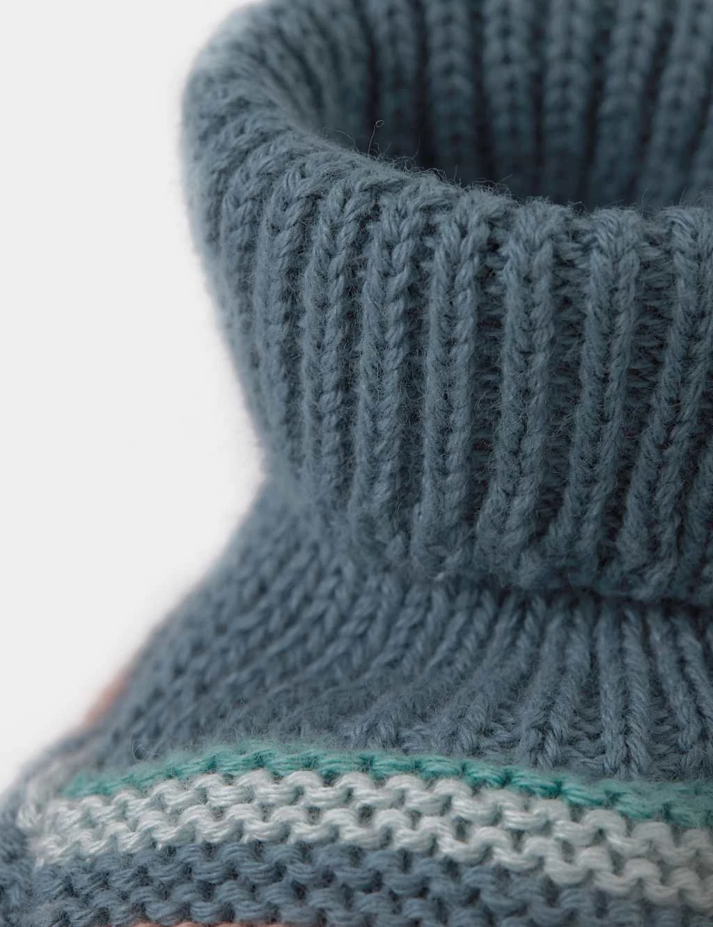 Frugi Organic Cotton Rainbow Booties (0-12 Mths) 3 Frugi Organic Cotton Rainbow Booties (0-12 Mths) - Image 3