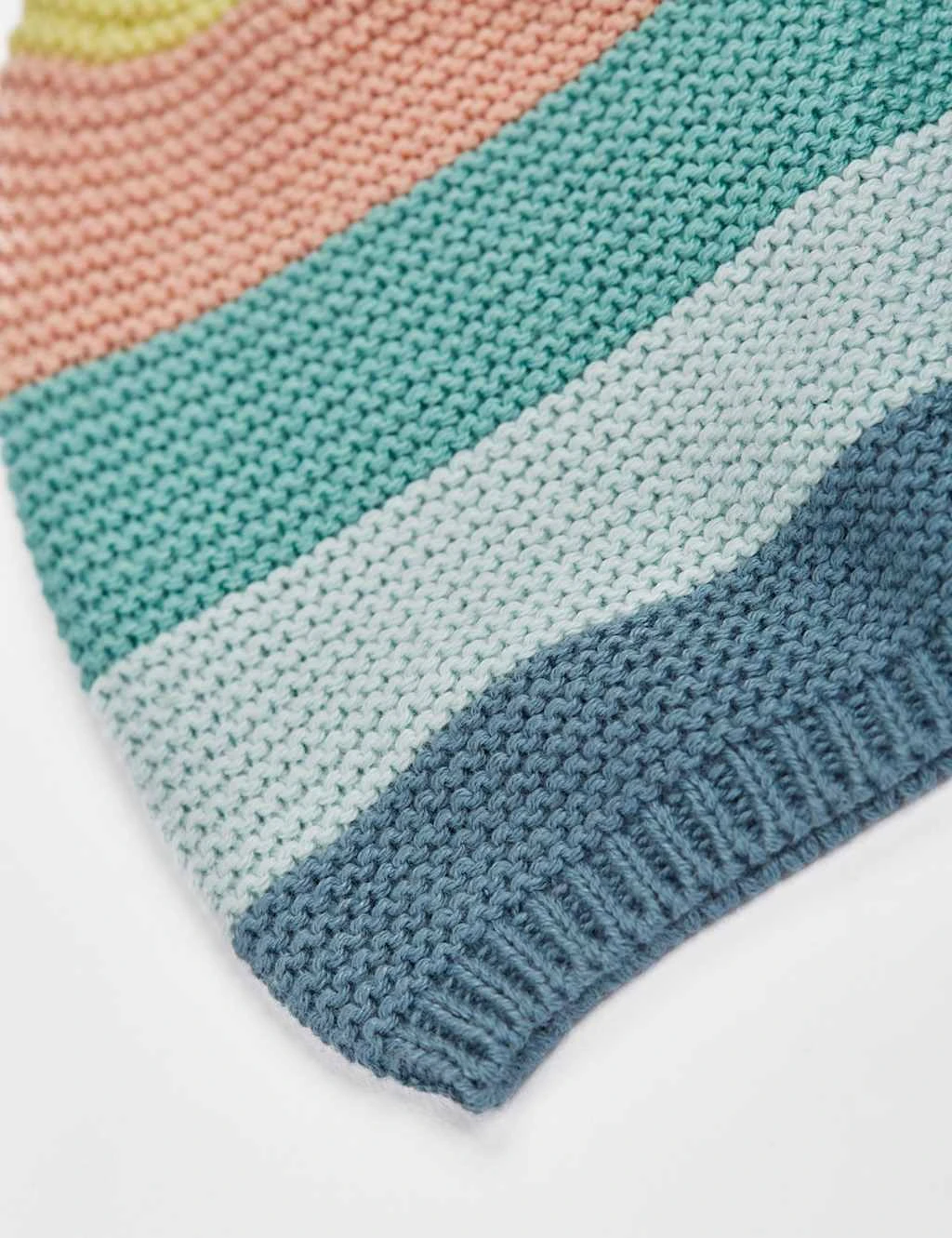 Frugi Organic Cotton Rainbow Hat (0-12 Mths) 2 Frugi Organic Cotton Rainbow Hat (0-12 Mths) - Image 2