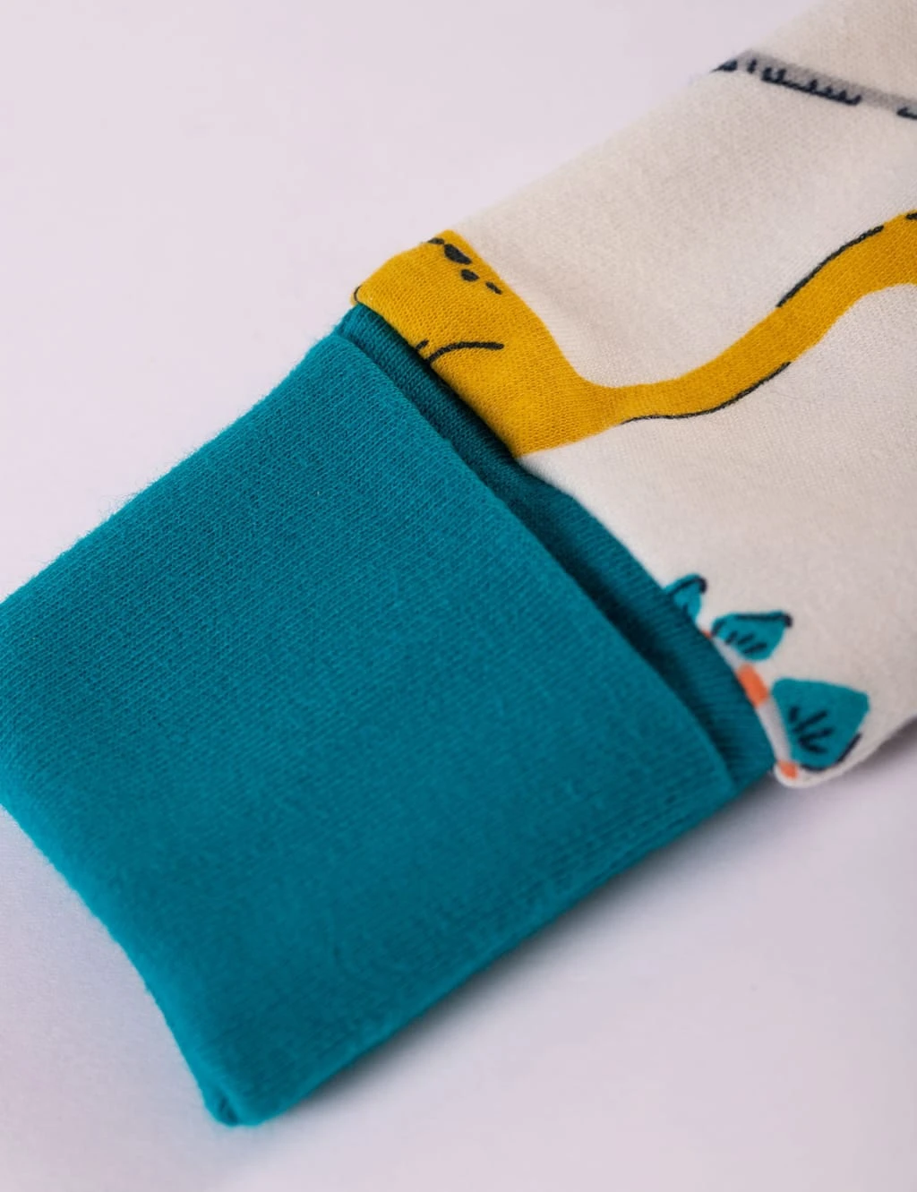 Frugi Organic Cotton Dinosaur Sleepsuit (0-18 Mths) 2 Frugi Organic Cotton Dinosaur Sleepsuit (0-18 Mths) - Image 2