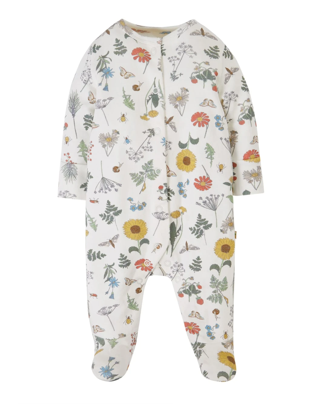 Frugi Organic Cotton Kew Gardens Sleepsuit (0-18 Mths) 1 Frugi Organic Cotton Kew Gardens Sleepsuit (0-18 Mths)