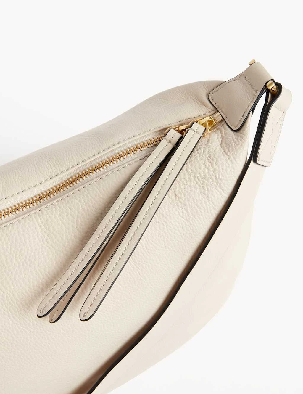 Leather Double Zip Cross Body Bag 2 Leather Double Zip Cross Body Bag - Image 2