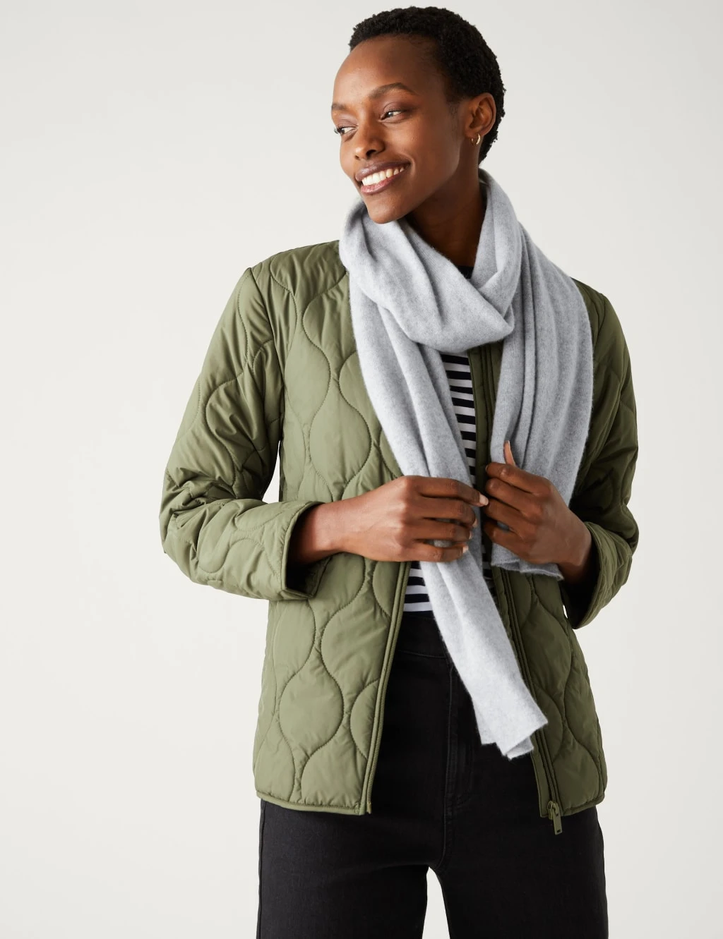 Pure Cashmere Knitted Scarf 1 Pure Cashmere Knitted Scarf