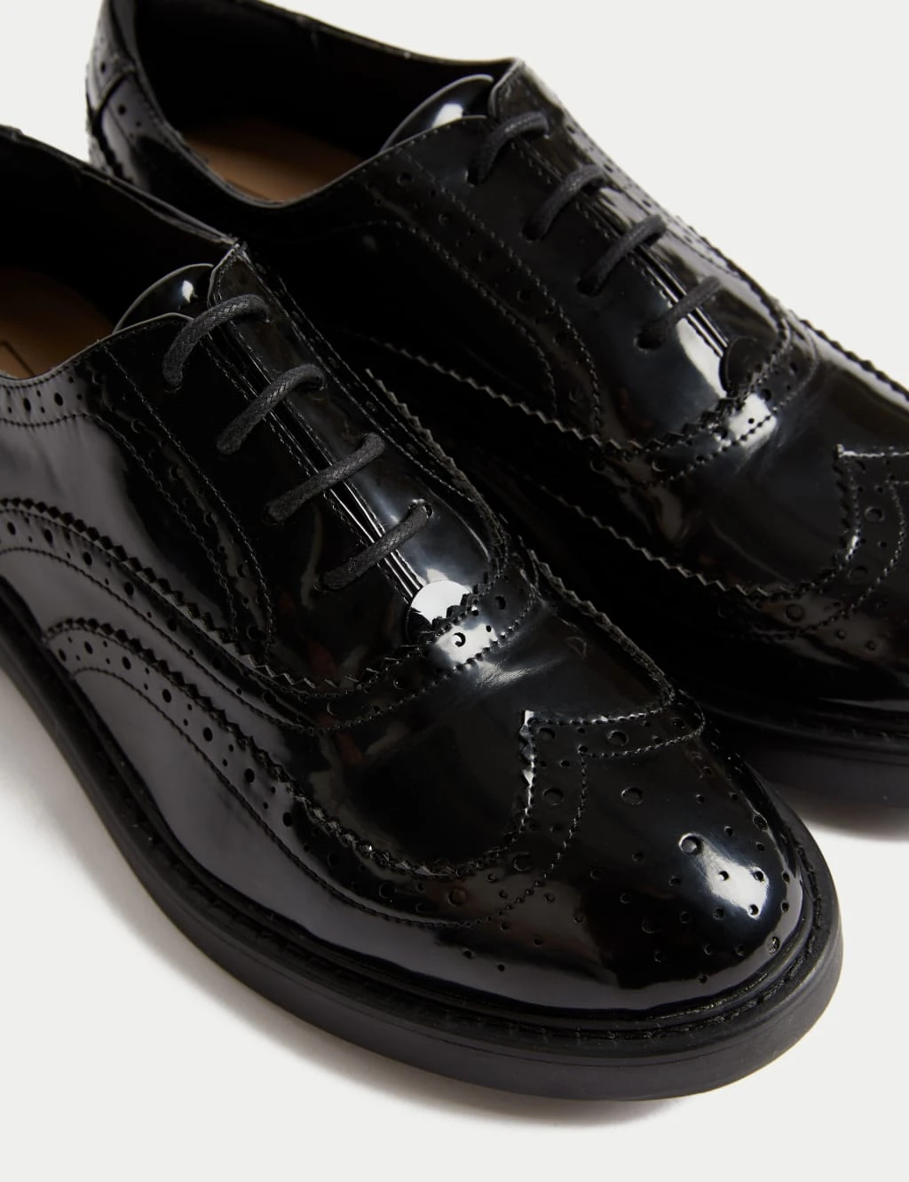 Patent Lace Up Brogues 3 Patent Lace Up Brogues - Image 3