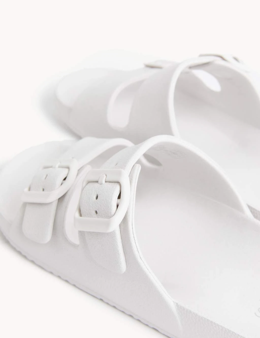 Buckle Footbed Sliders 3 Buckle Footbed Sliders - Image 3