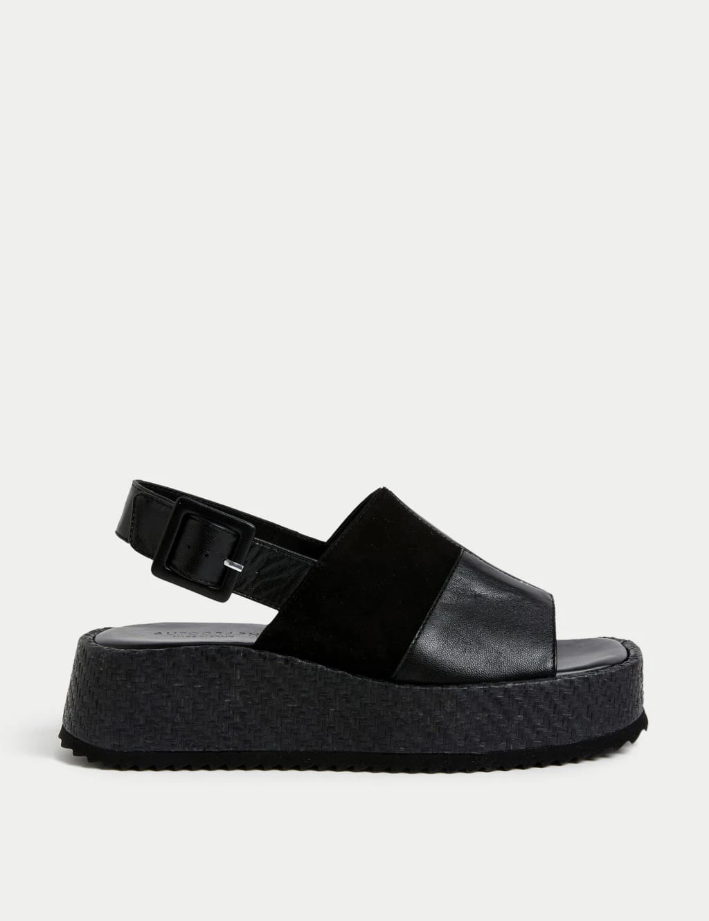 Leather Buckle Flatform Sandals 1 Leather Buckle Flatform Sandals