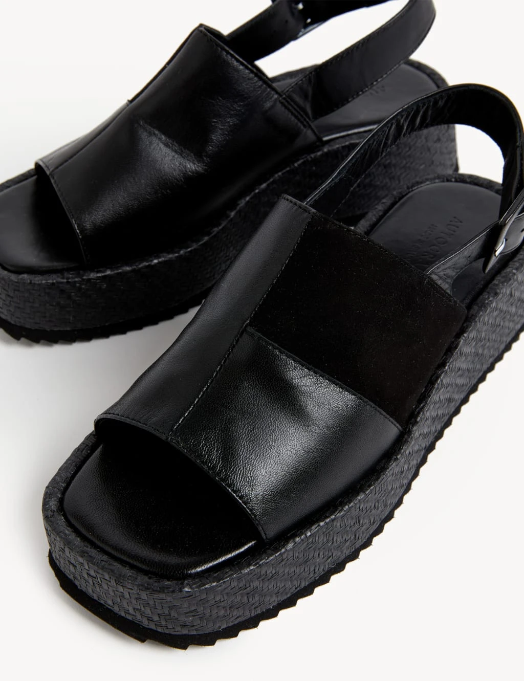 Leather Buckle Flatform Sandals 3 Leather Buckle Flatform Sandals - Image 3