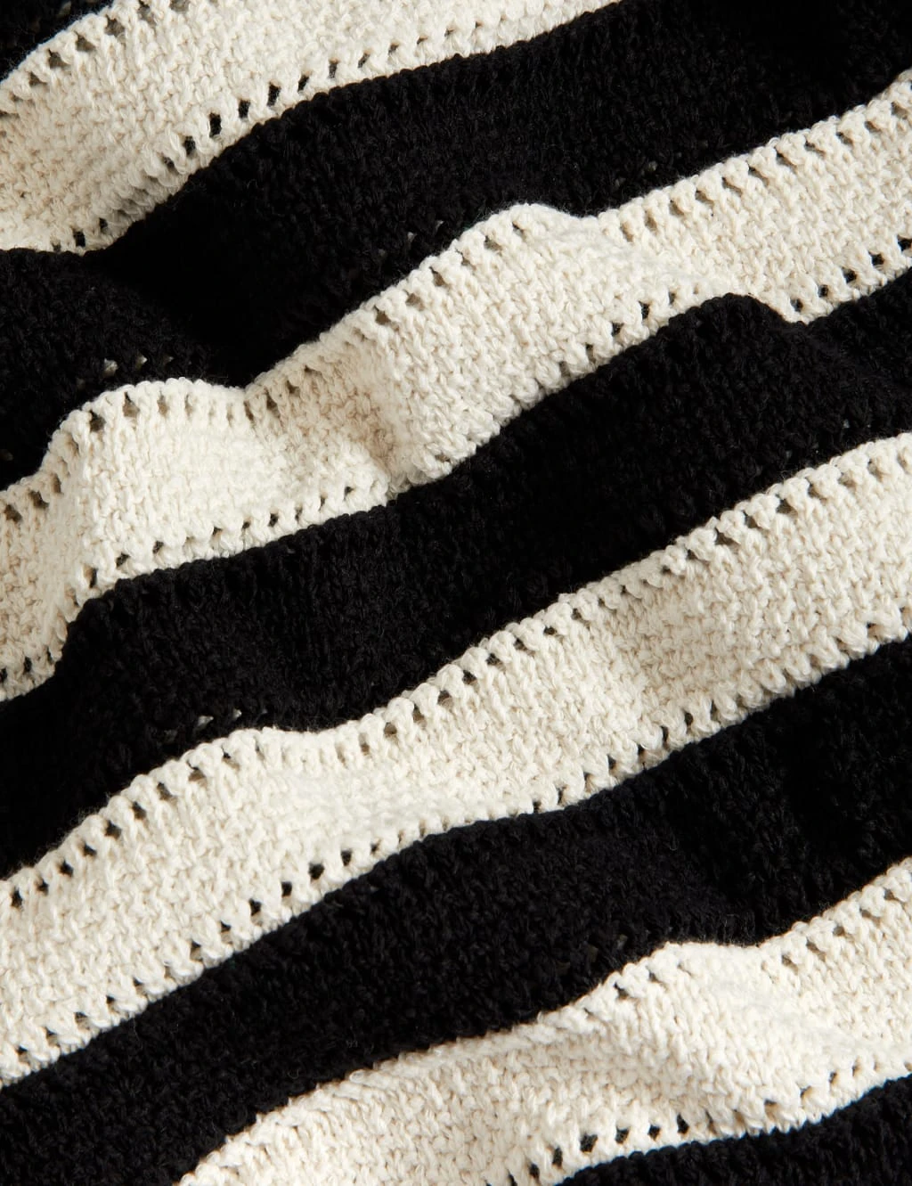 Cotton Rich Striped V-Neck Knitted Dress 2 Cotton Rich Striped V-Neck Knitted Dress - Image 2