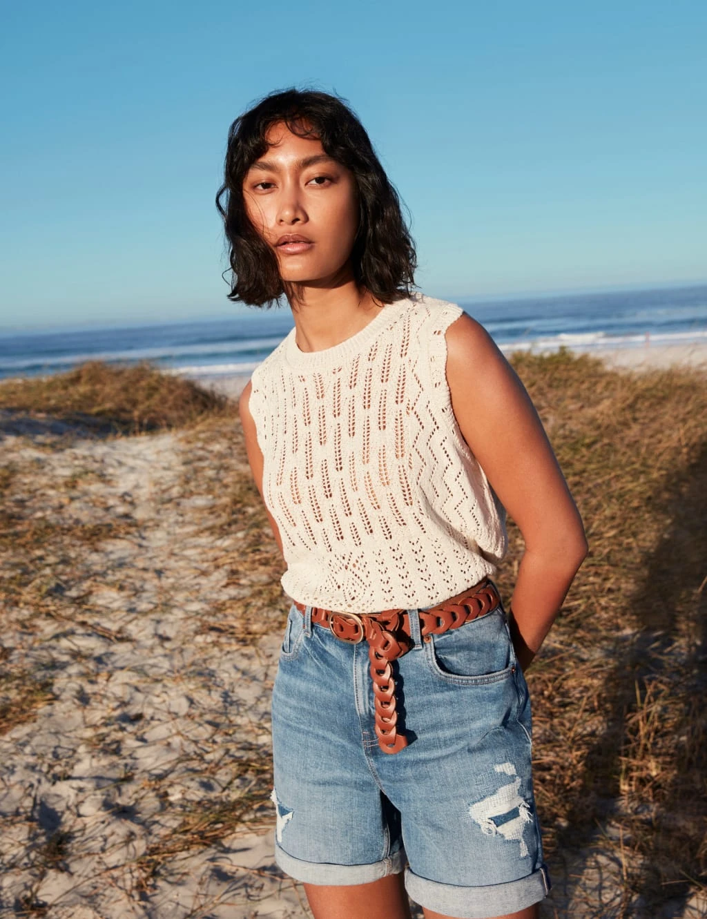 Cotton Rich Textured Knitted Vest 7 Cotton Rich Textured Knitted Vest - Image 7