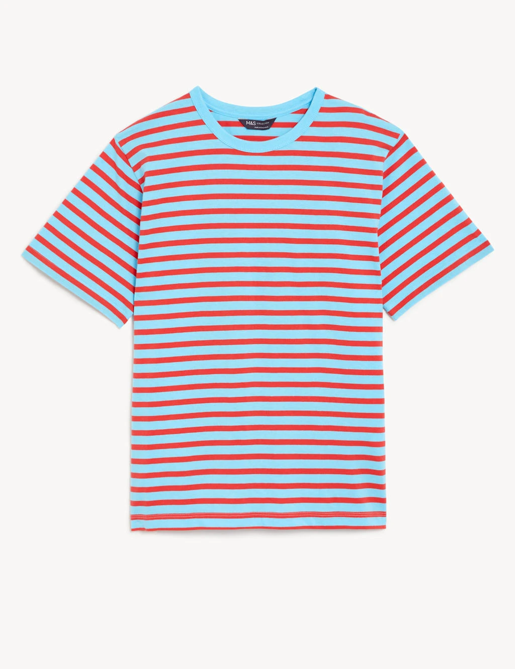 Pure Cotton Oversized Striped T-Shirt 2 Pure Cotton Oversized Striped T-Shirt - Image 2