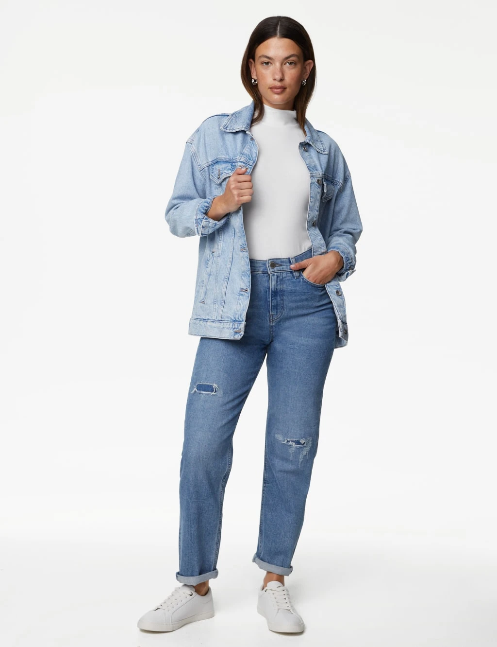 2pk Cotton Rich Slim Fit Tops 3 2pk Cotton Rich Slim Fit Tops - Image 3