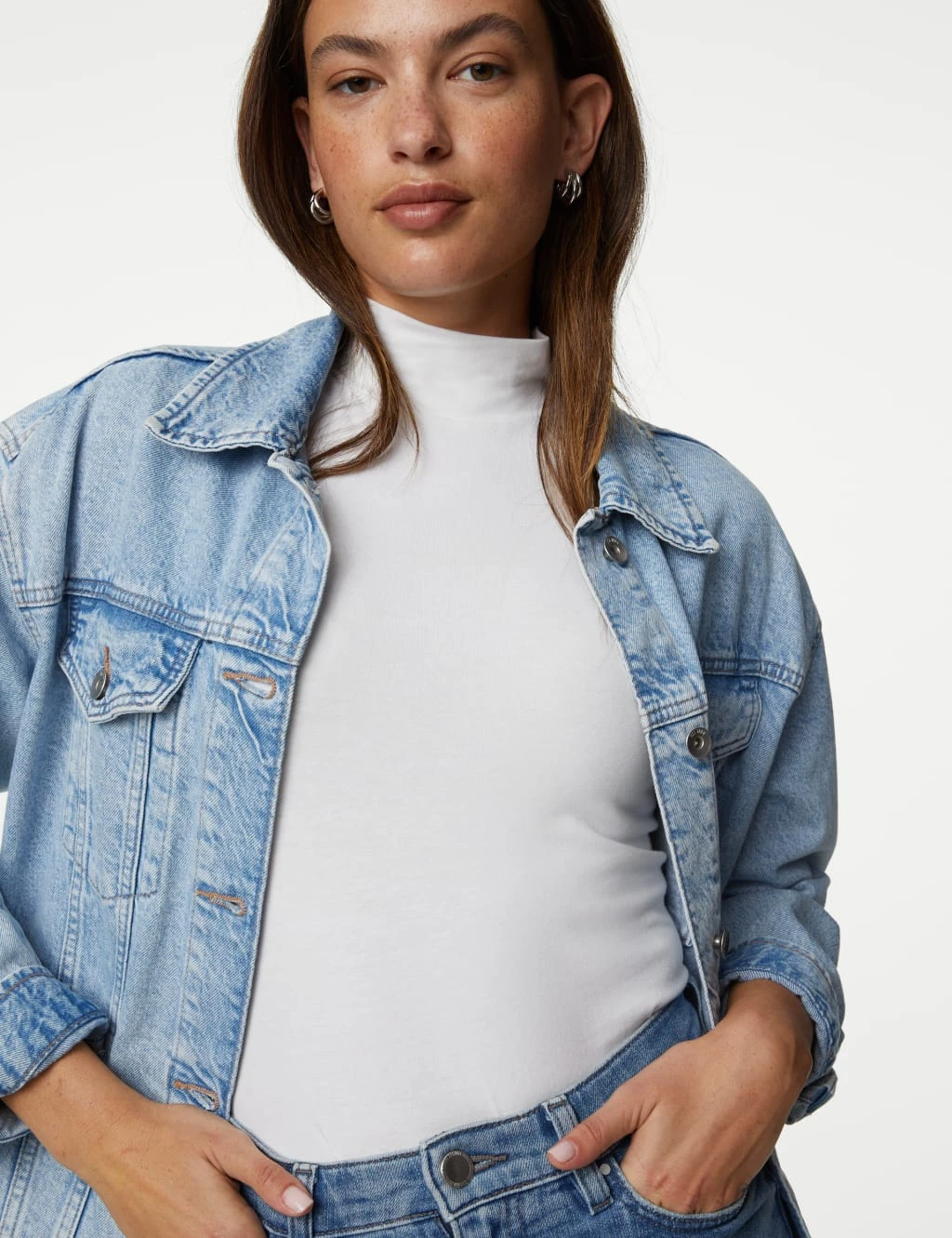 2pk Cotton Rich Slim Fit Tops 2 2pk Cotton Rich Slim Fit Tops - Image 2