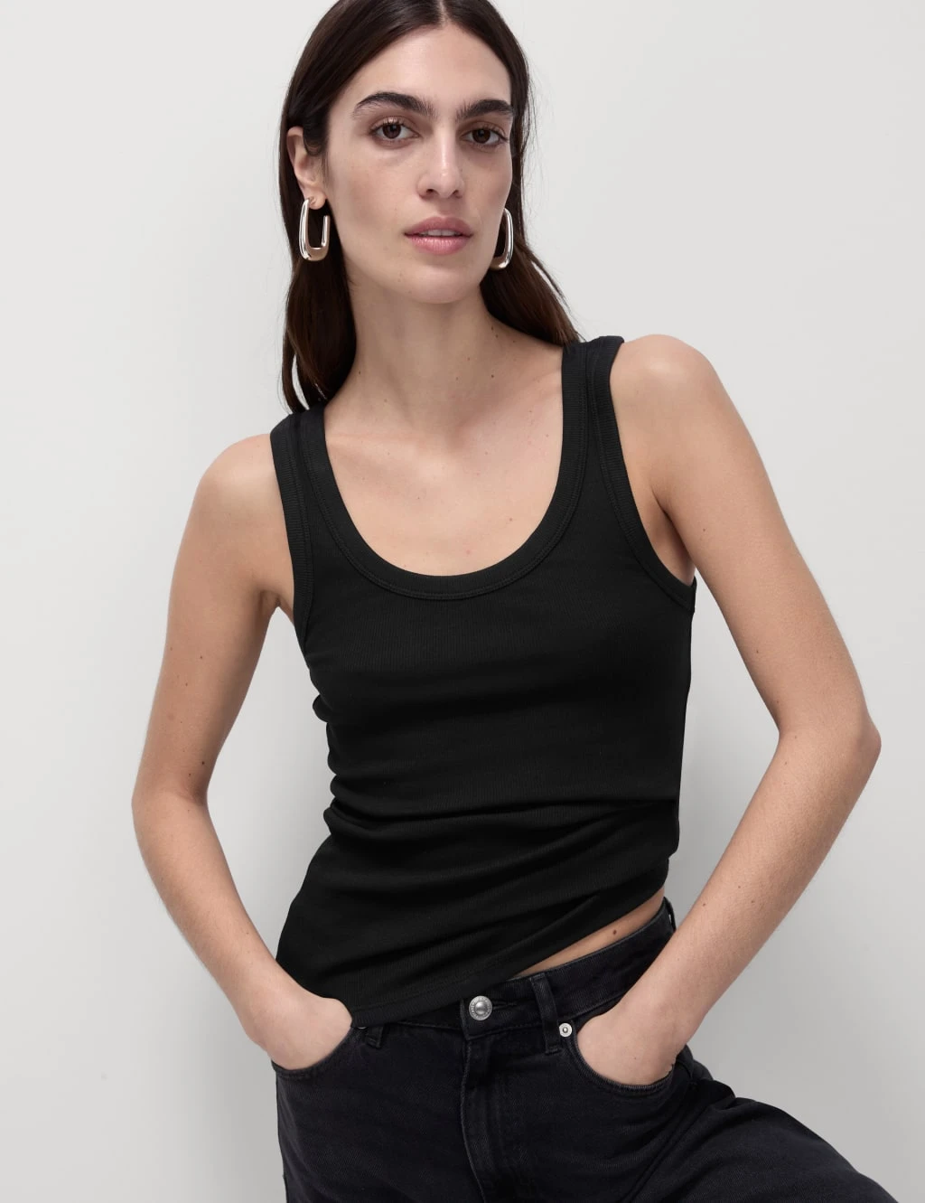 2pk Cotton Rich Ribbed Vests 2 2pk Cotton Rich Ribbed Vests - Image 2