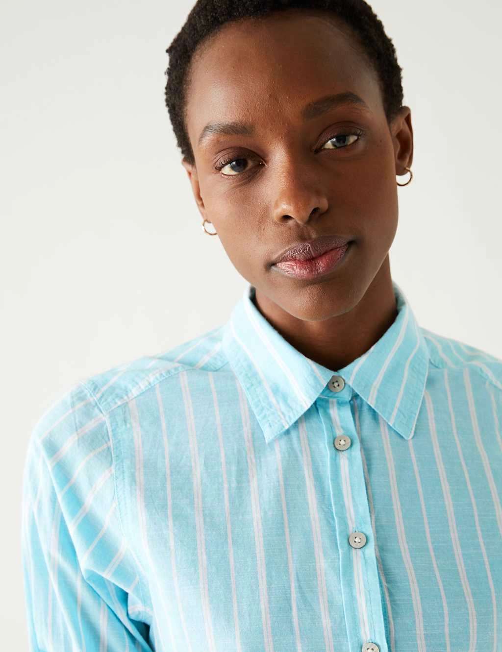 Pure Cotton Striped Regular Fit Shirt 4 Pure Cotton Striped Regular Fit Shirt - Image 4