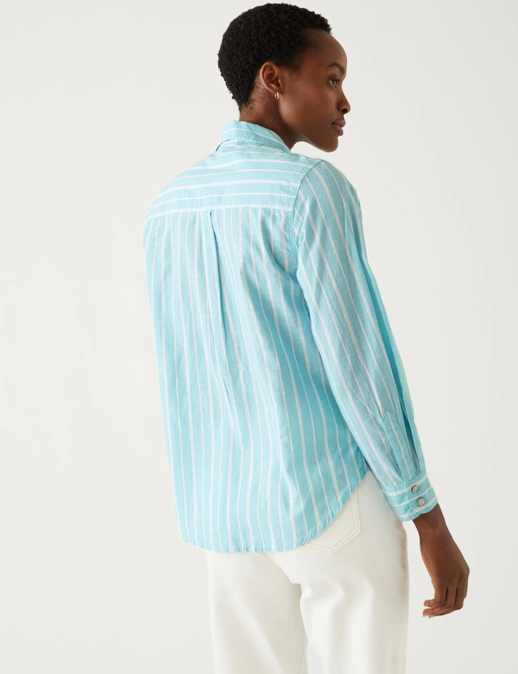 Pure Cotton Striped Regular Fit Shirt 5 Pure Cotton Striped Regular Fit Shirt - Image 5