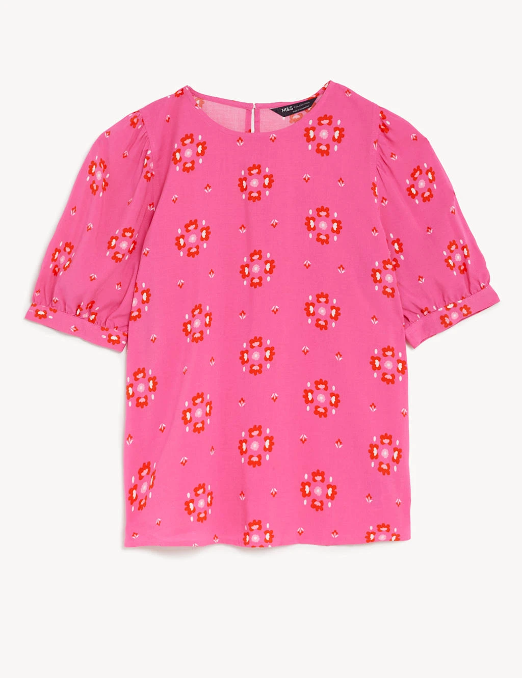 Printed Puff Sleeve Blouse 2 Printed Puff Sleeve Blouse - Image 2