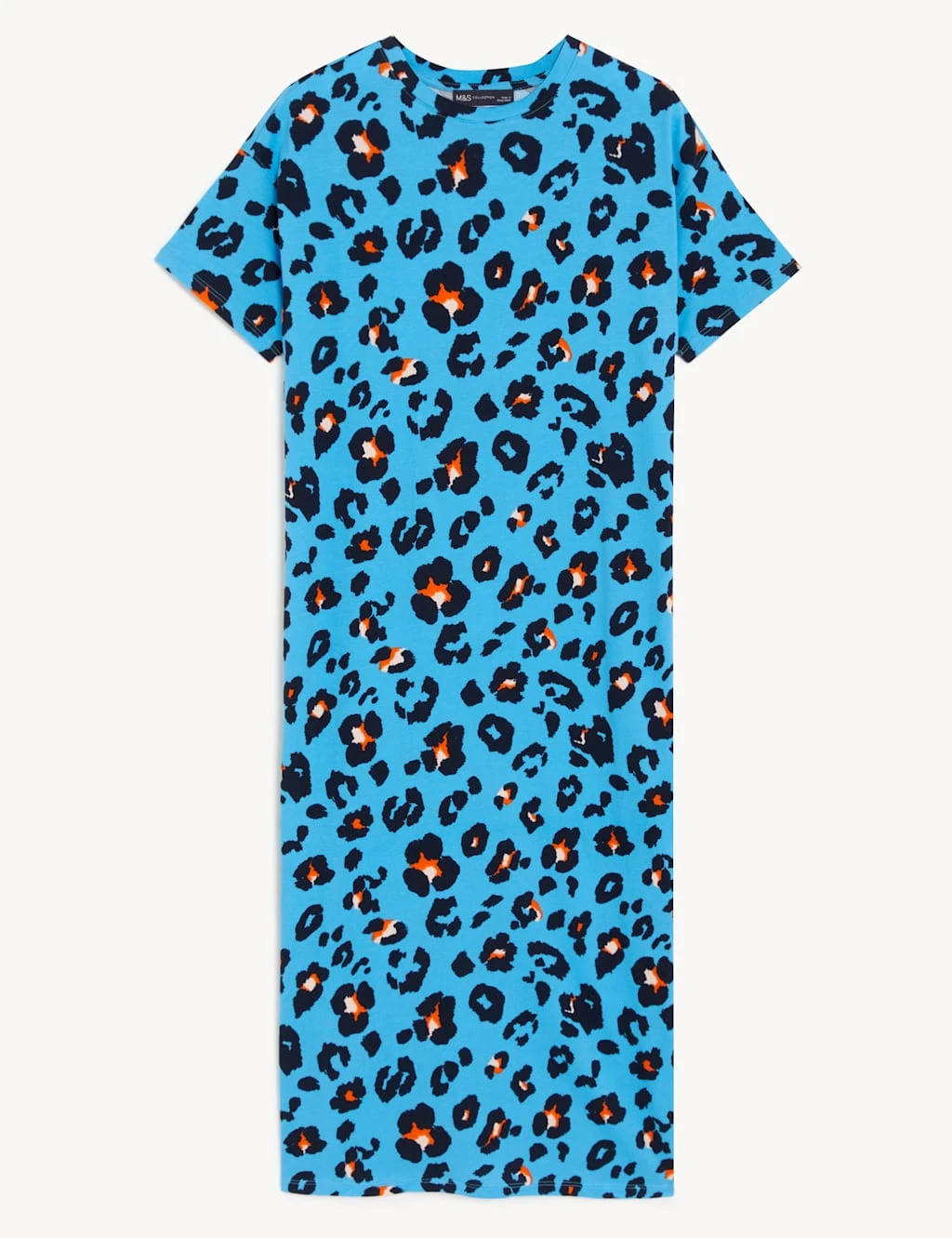 Pure Cotton Printed Midi T-Shirt Dress 2 Pure Cotton Printed Midi T-Shirt Dress - Image 2